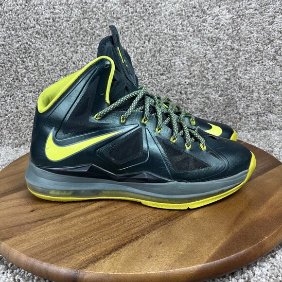 Nike LeBron X 10 Mens Size 10.5 Dunkman 2012 Seaweed Atomic Green nby 541100-300 - Picture 1 of 10